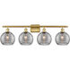 Ballston Athens Deco Swirl 4 Light 38 inch Satin Gold Bath Vanity Light Wall Light