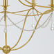 Metro 5 Light 27.5 inch Antique Gold Chandelier Ceiling Light