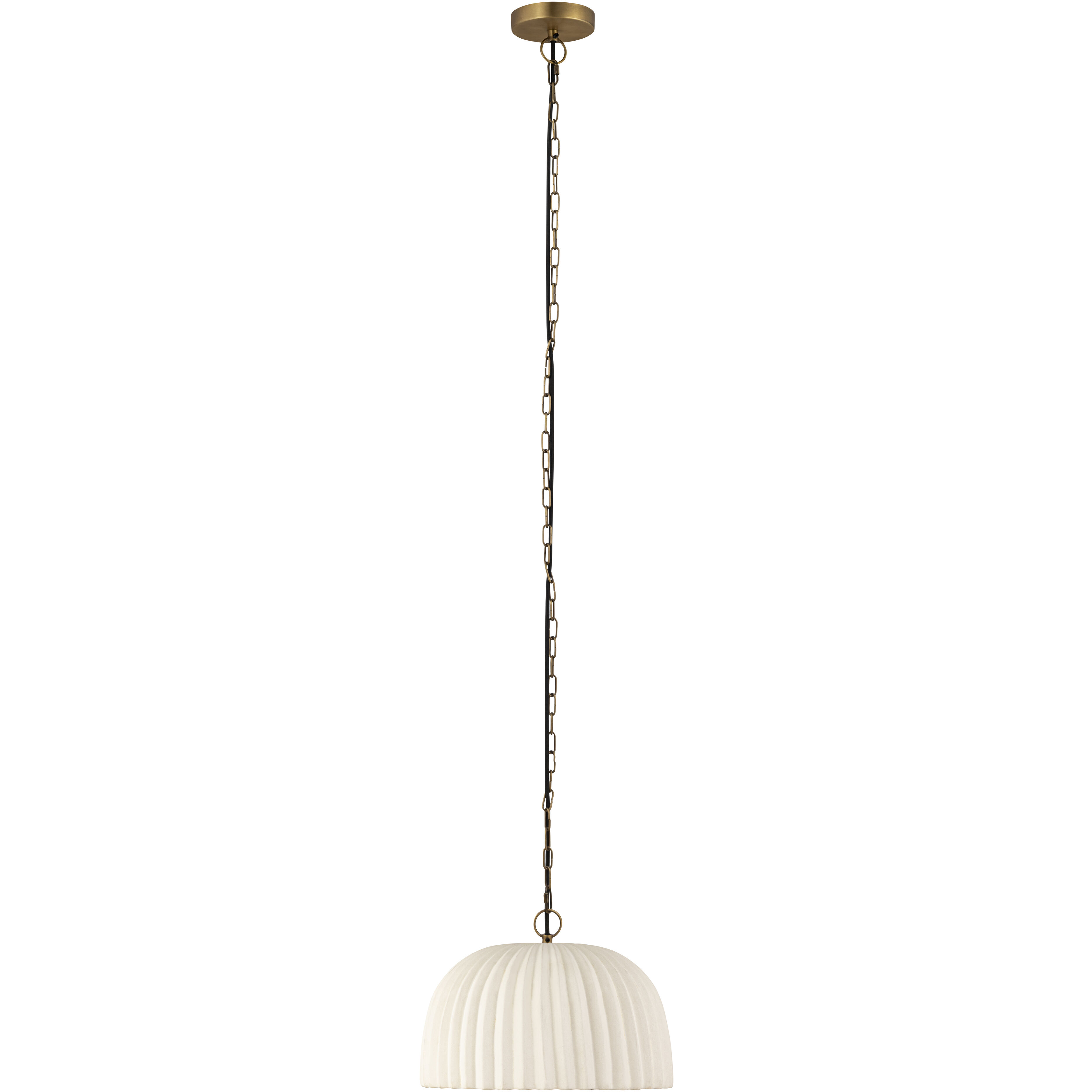 Audrey 1 Light 15 inch Antique Brass Pendant Ceiling Light