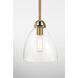 Sommersby 1 Light 7 inch Legacy Brass and Matte Coal Pendant Ceiling Light