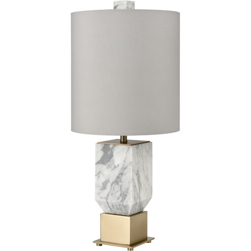 Touchstone 27 inch 150.00 watt White with Gold Table Lamp Portable Light