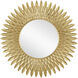 Plume 39 X 39 inch Brass Mirror