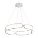 Charmed LED 24 inch Brushed Nickel Pendant Ceiling Light in 24in, dweLED