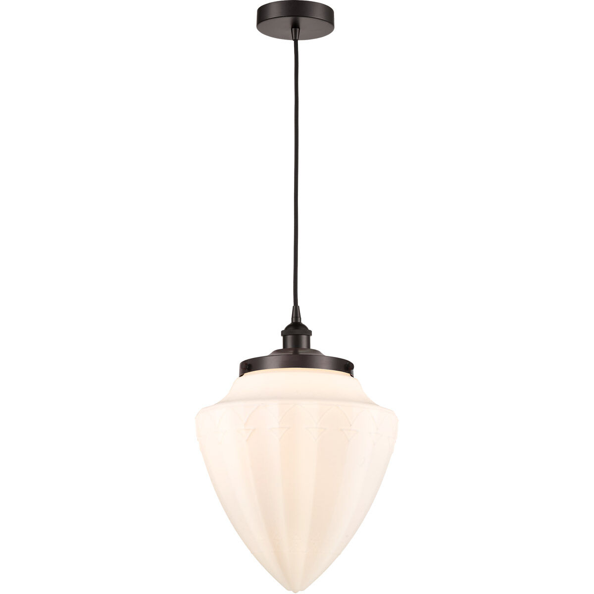 Edison Bullet LED 12 inch Oil Rubbed Bronze Mini Pendant Ceiling Light