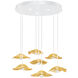 Embark 10 Light 43 inch White Pendant Ceiling Light