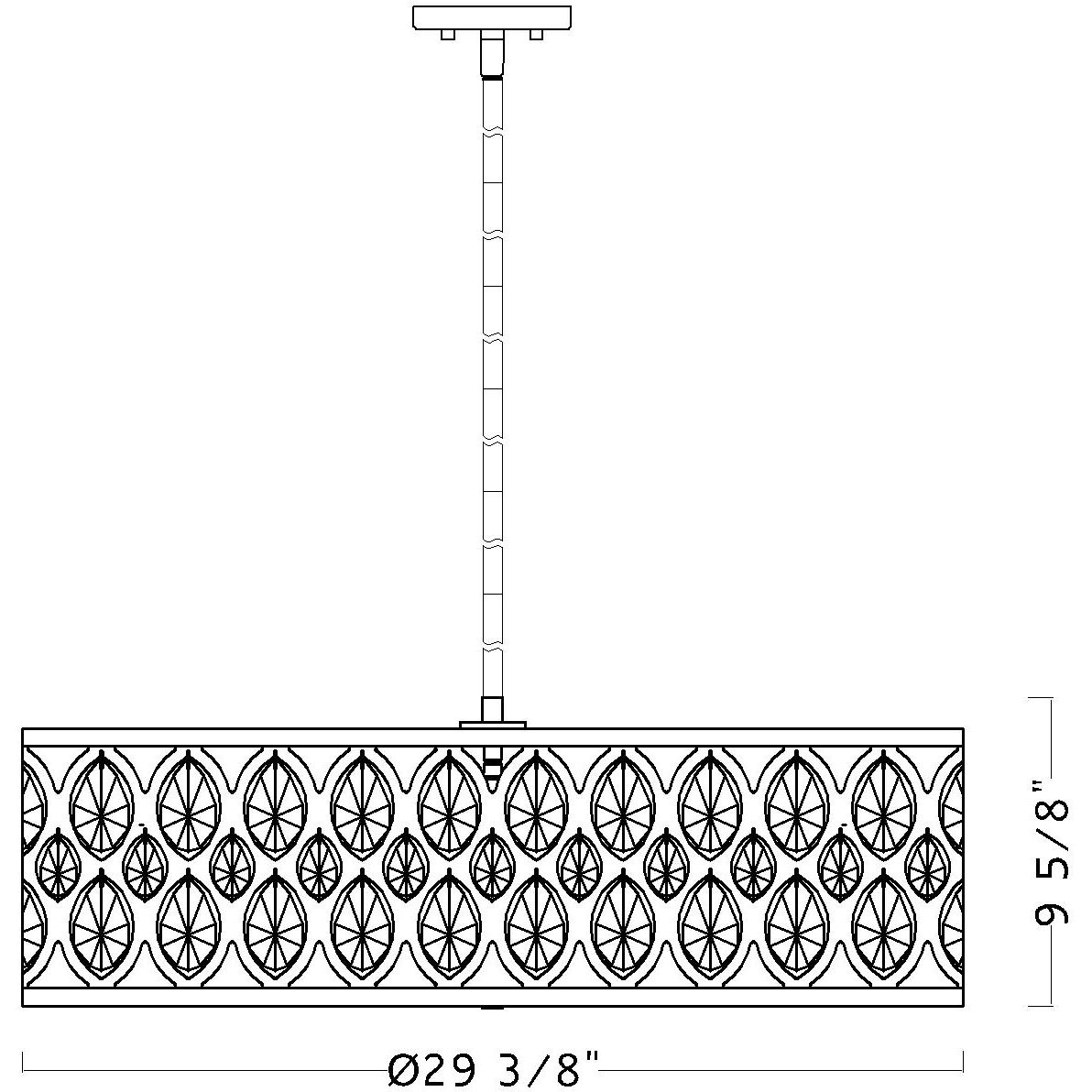 Dealey 8 Light 30.25 inch Chrome Chandelier Ceiling Light