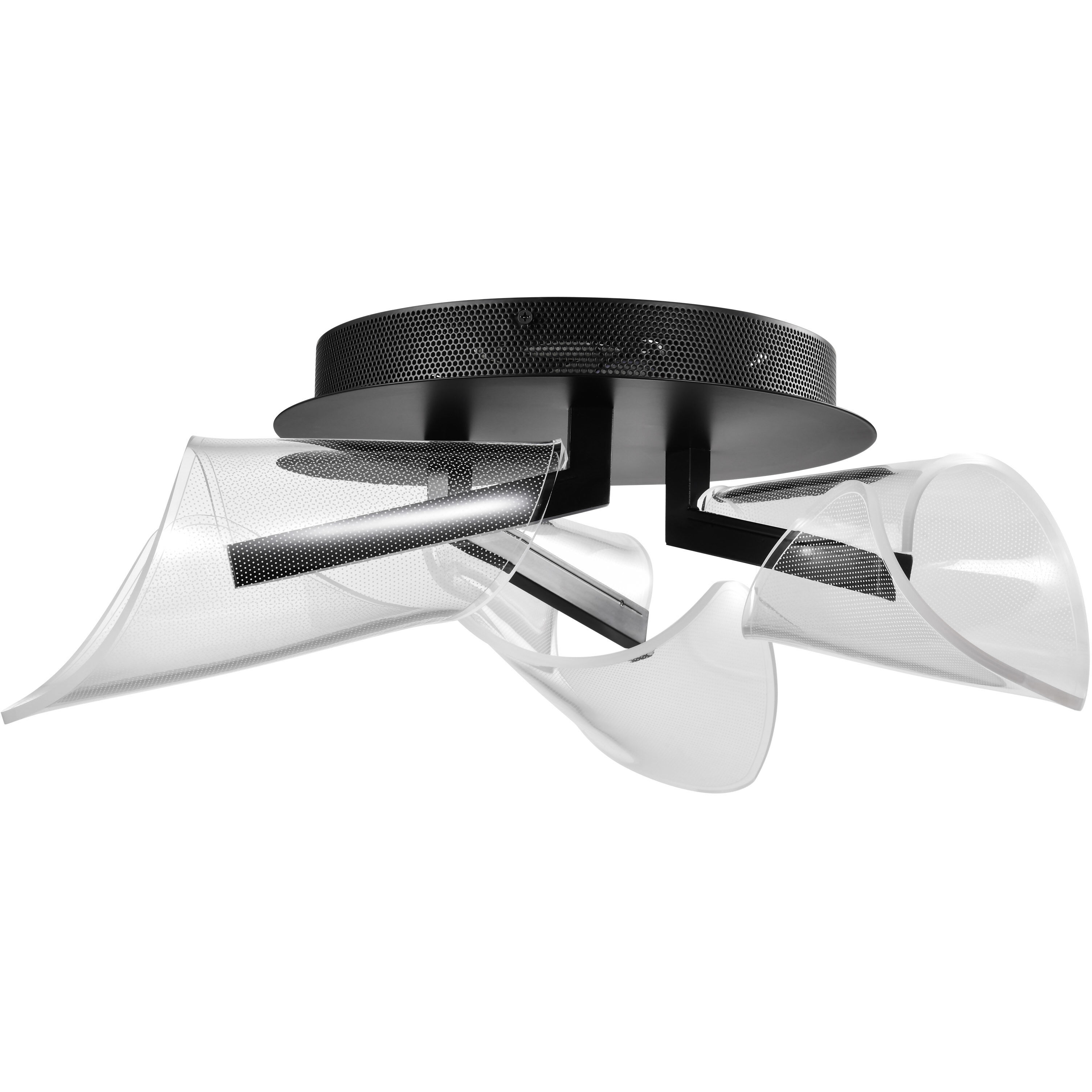 Sedona LED 22 inch Matte Black Flush Mount Ceiling Light