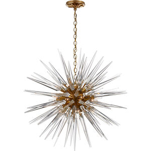 Chapman & Myers Quincy2 20 Light 30 inch Antique-Burnished Brass Sputnik Chandelier Ceiling Light, Medium