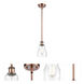 Ballston Ellery LED 5 inch Antique Copper Pendant Ceiling Light in Seedy Glass, Ballston