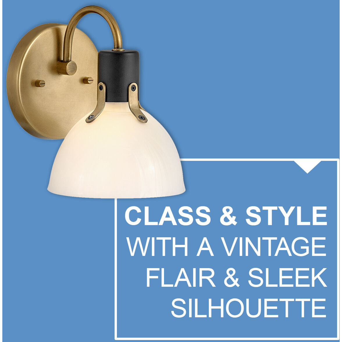 Argo 1 Light 7.25 inch Heritage Brass with Black Vanity Light Wall Light