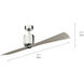 Ferron 60 inch Polished Nickel with Clear Champagne Blades Ceiling Fan