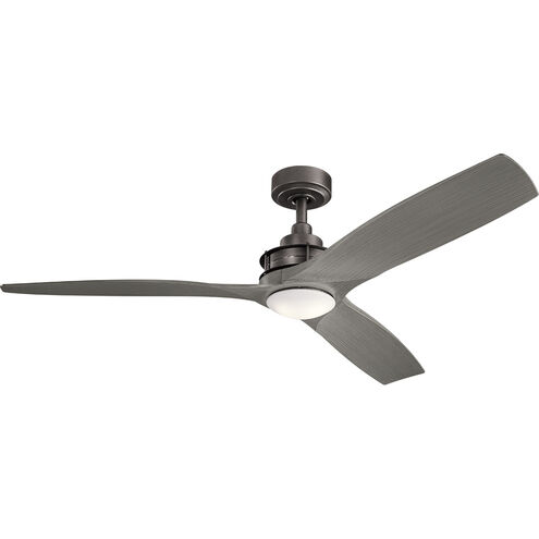 Ried 56 inch Anvil Iron with Driftwood Blades Ceiling Fan