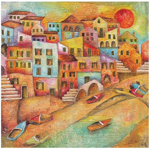 Country Side Multicolor Wall Art