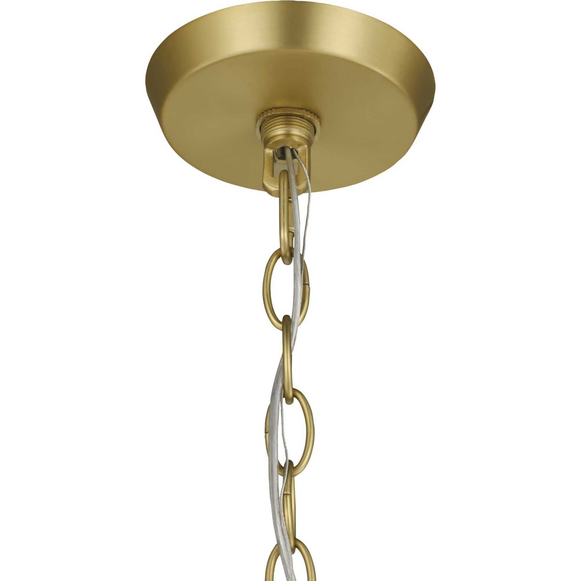Vertex 4 Light 15 inch Brushed Gold Foyer Light Ceiling Light