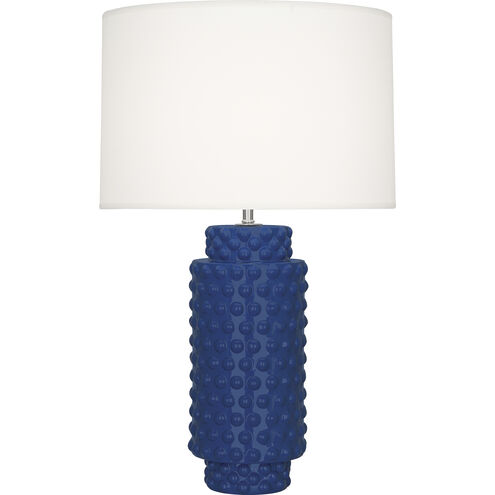 Dolly 27.5 inch 150.00 watt Cobalt Glazed Textured Ceramic Table Lamp Portable Light in Fondine