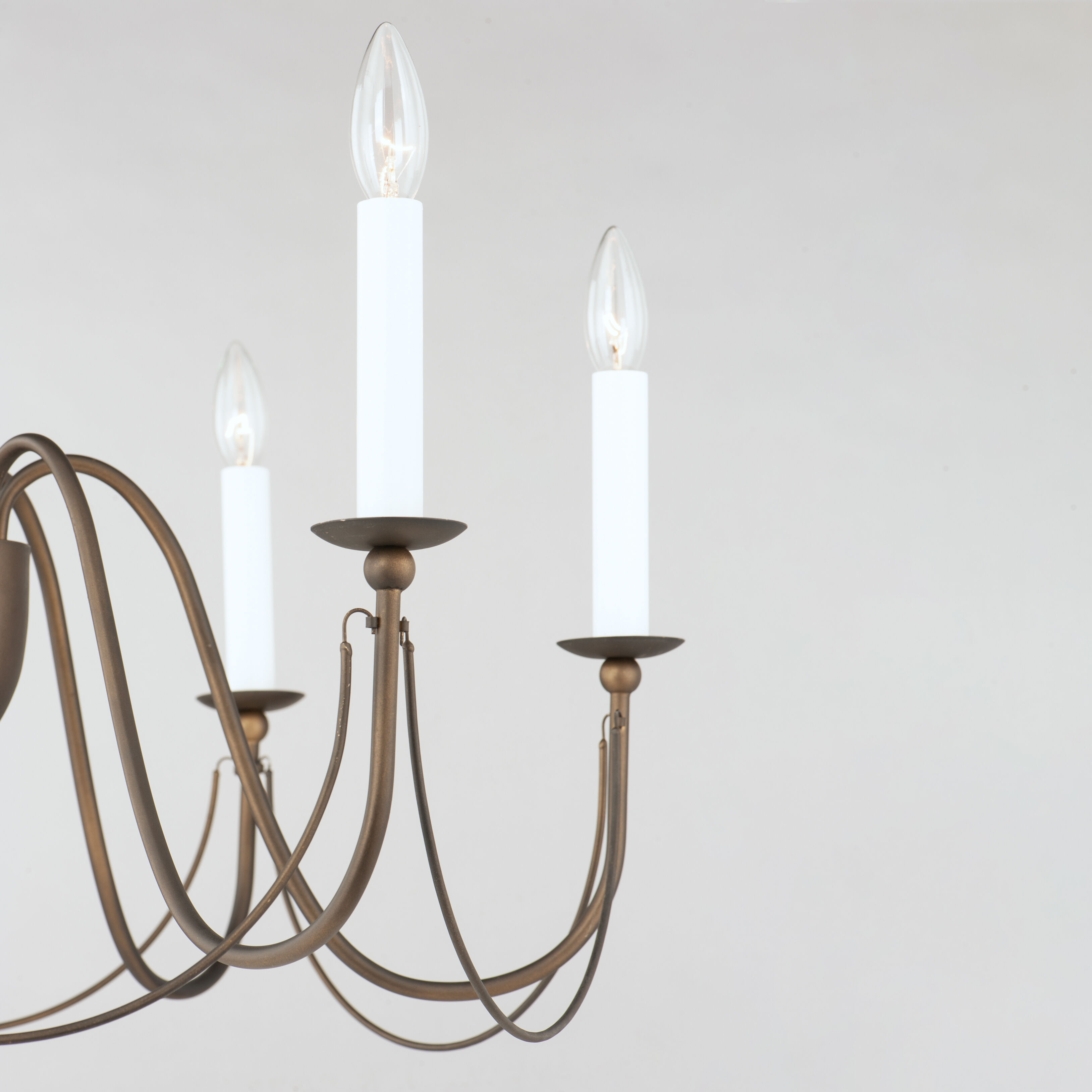 Plumette 6 Light 28 inch Chestnut Bronze Chandelier Ceiling Light