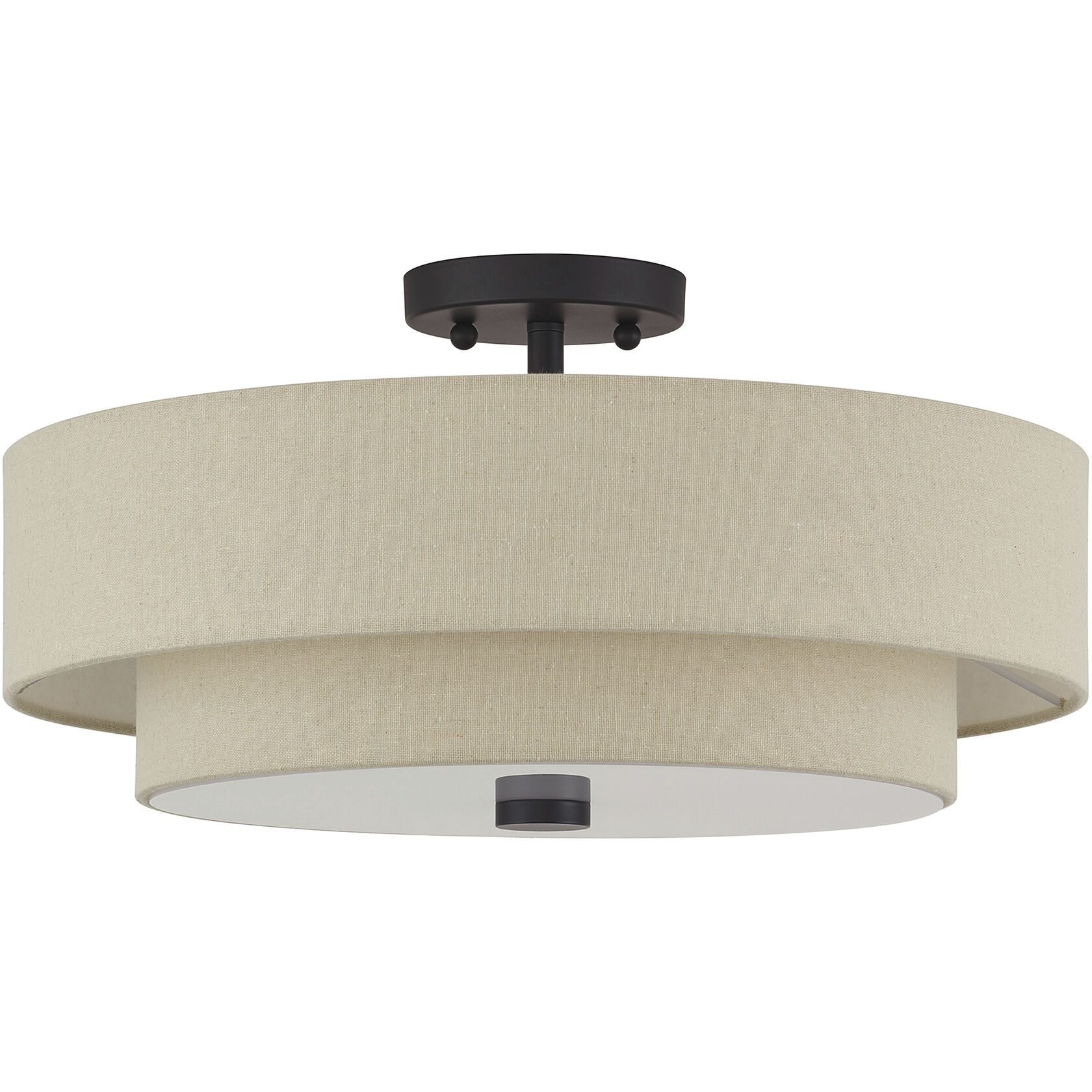Bellingham 4 Light 18 inch Bronze Semi Flush Mount Ceiling Light, Large