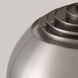 Half Dome 1 Light 5 inch Satin Nickel Wall Mounted Arc Lamp Wall Light