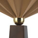 Furrow 65 inch 60 watt Peach Floor Lamp Portable Light