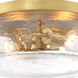 Rose Marie 2 Light 13 inch Brushed Gold Flush Mount Ceiling Light
