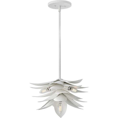 Agave LED 16 inch Textured Plaster Pendant Ceiling Light, Semi-Flush Mount