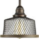 Biarritz 1 Light 8 inch Antique Bronze Mini-Pendant Ceiling Light