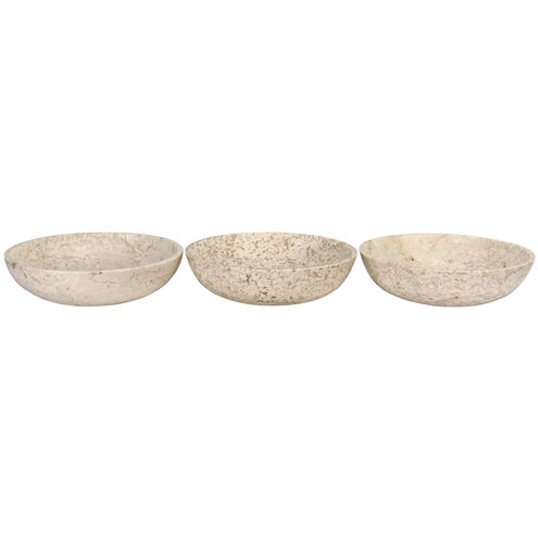 Marble 10 X 3 inch Bowls, Set of 3