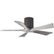 Atlas Irene-5H 42 inch Textured Bronze with Barnwood Tone Blades Ceiling Mount Paddle Fan in Barn Wood, Flush Mounted