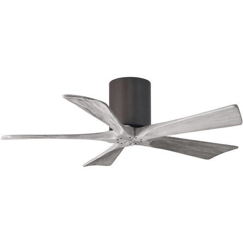Atlas Irene-5H 42 inch Textured Bronze with Barnwood Tone Blades Ceiling Mount Paddle Fan in Barn Wood, Flush Mounted