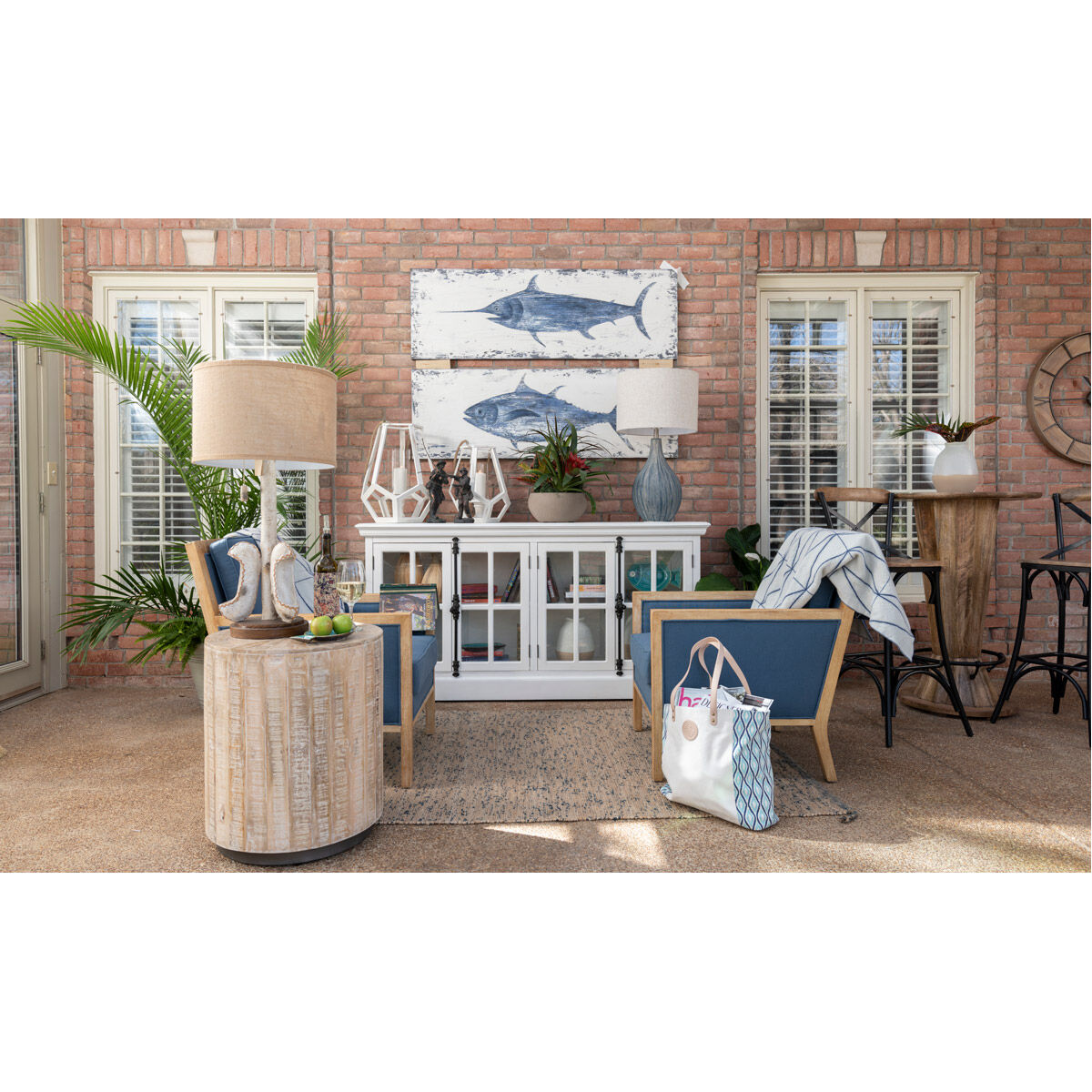 Charleston Multi-Color Canvas, Set of 2