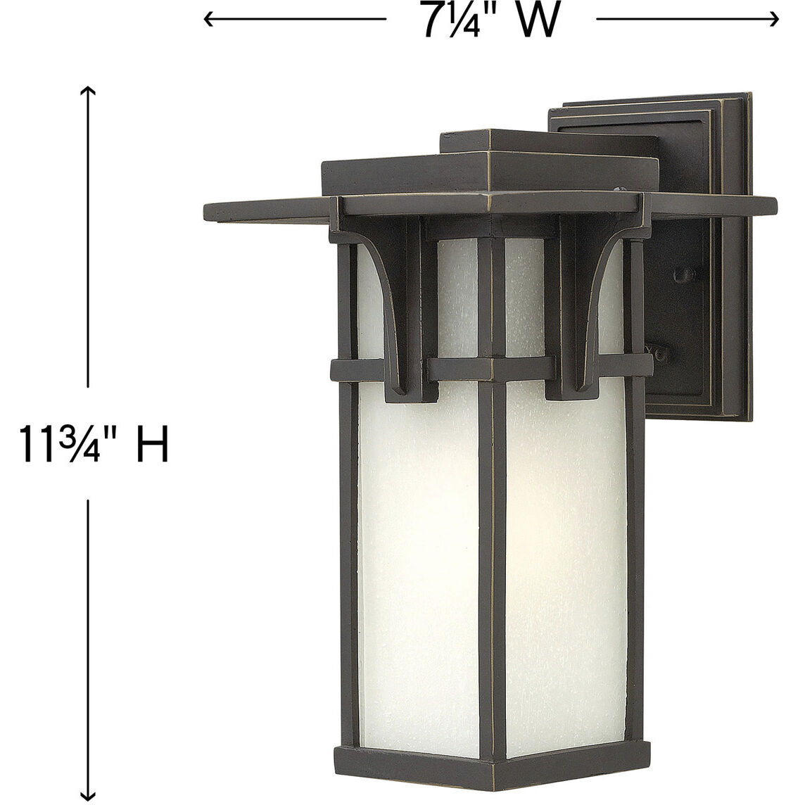 Manhattan Outdoor Wall Mount Lantern, Small