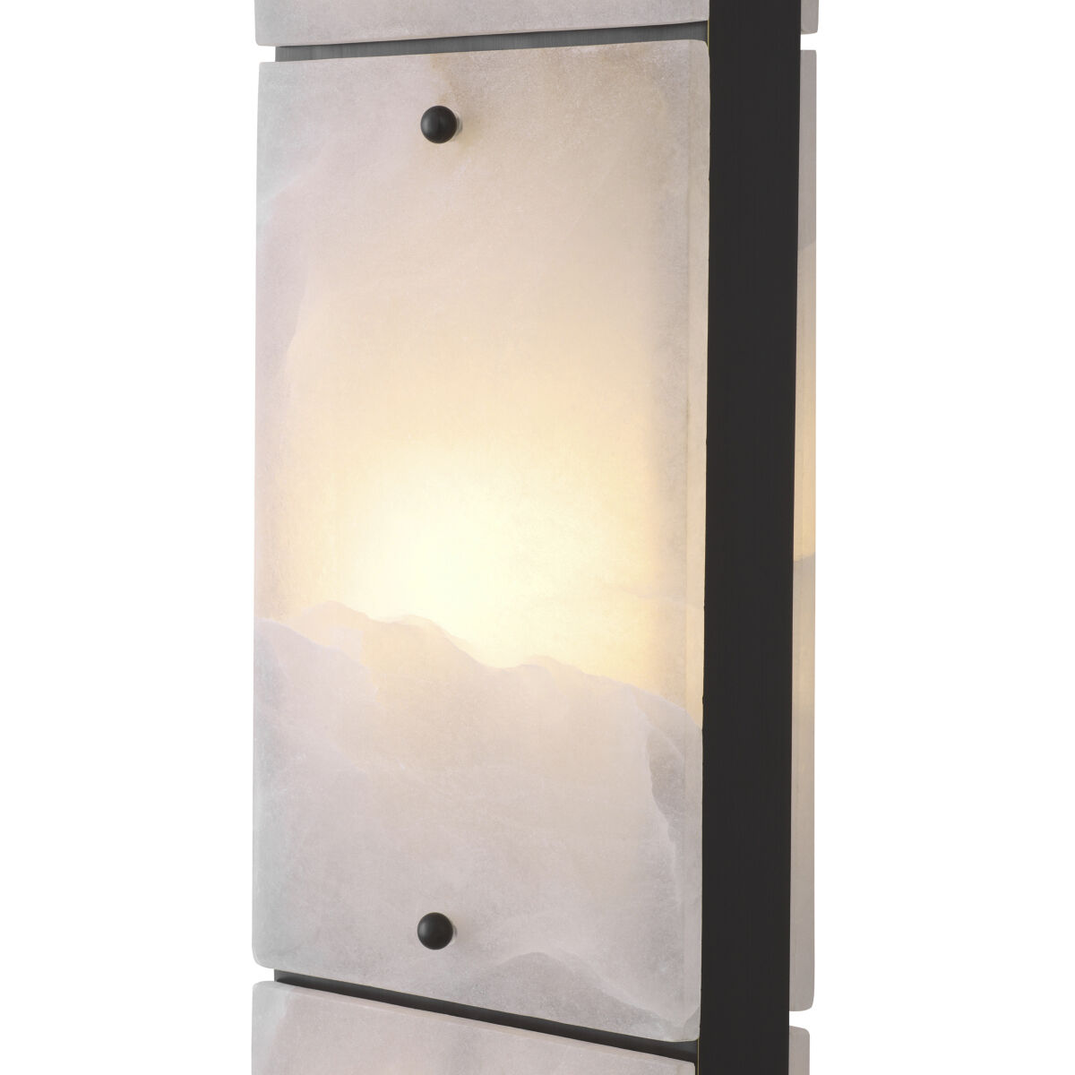 Ortiz 37.4 inch 40 watt Bronze Highlight with Alabaster Table Lamp Portable Light