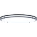 Glamour LED 23.62 inch Black Flush Mount Ceiling Light