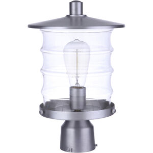 Canon 1 Light 14.13 inch Satin Aluminum Outdoor Post Mount