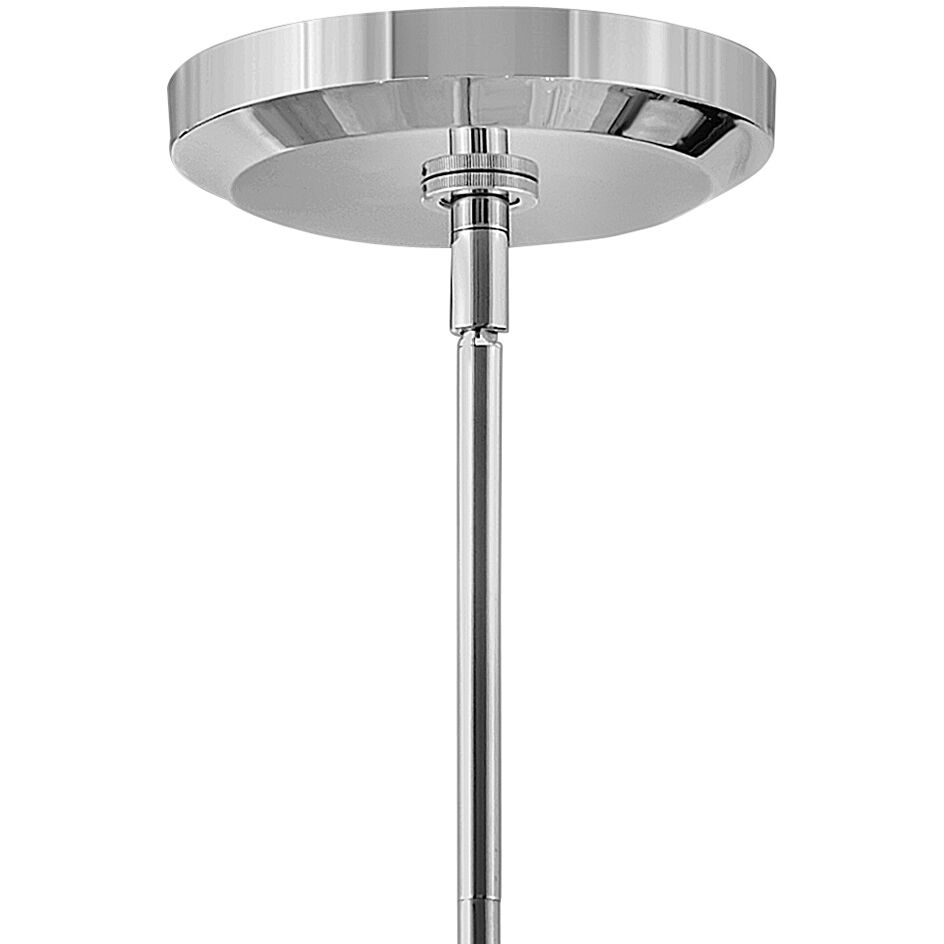 Lisa McDennon Luca 5 Light 28 inch Polished Chrome Indoor Chandelier Ceiling Light, Convertible to Semi-Flush