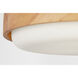 Richard June Aurelle 3 Light 18 inch Natural Honey Flush Mount Ceiling Light in Standard