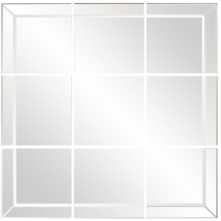 Grid 19 X 19 inch Mirrored Wall Mirror 