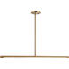 Novelle LED 33 inch Aged Gold Brass Pendant Ceiling Light