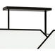 Moiselle 6 Light 48 inch Matte Black Linear Chandelier Ceiling Light