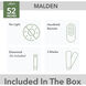 Malden 52 inch Matte White Ceiling Fan