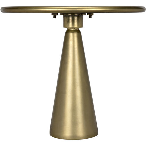 Hiro 17 X 17 inch Antique Brass Side Table, Short