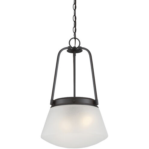 Mason 2 Light 14 inch Satin Bronze Inverted Pendant Ceiling Light