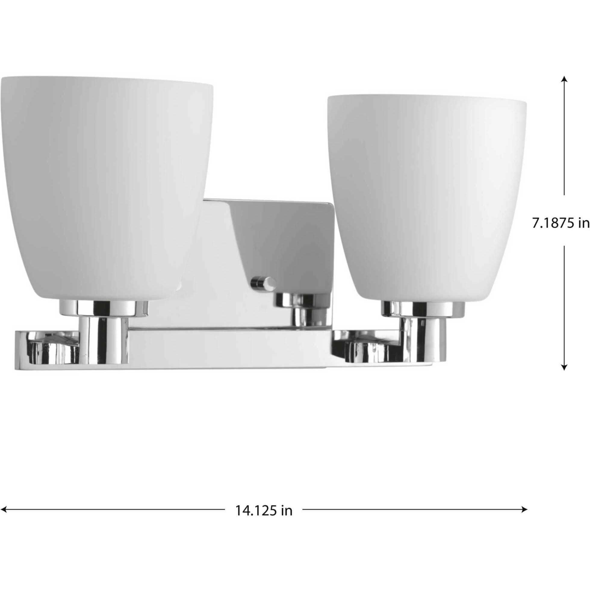 Fleet 2 Light 14.13 inch Polished Chrome Bath Vanity Wall Light