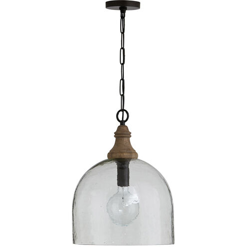 Chandler 1 Light 15 inch Grey Wash and Dark Pewter Pendant Ceiling Light