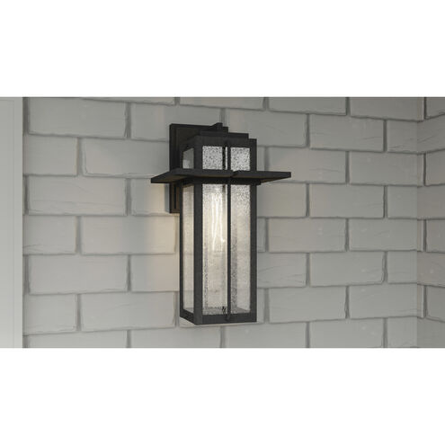 Randall 1 Light 17 inch Mottled Black Outdoor Wall Lantern, Large