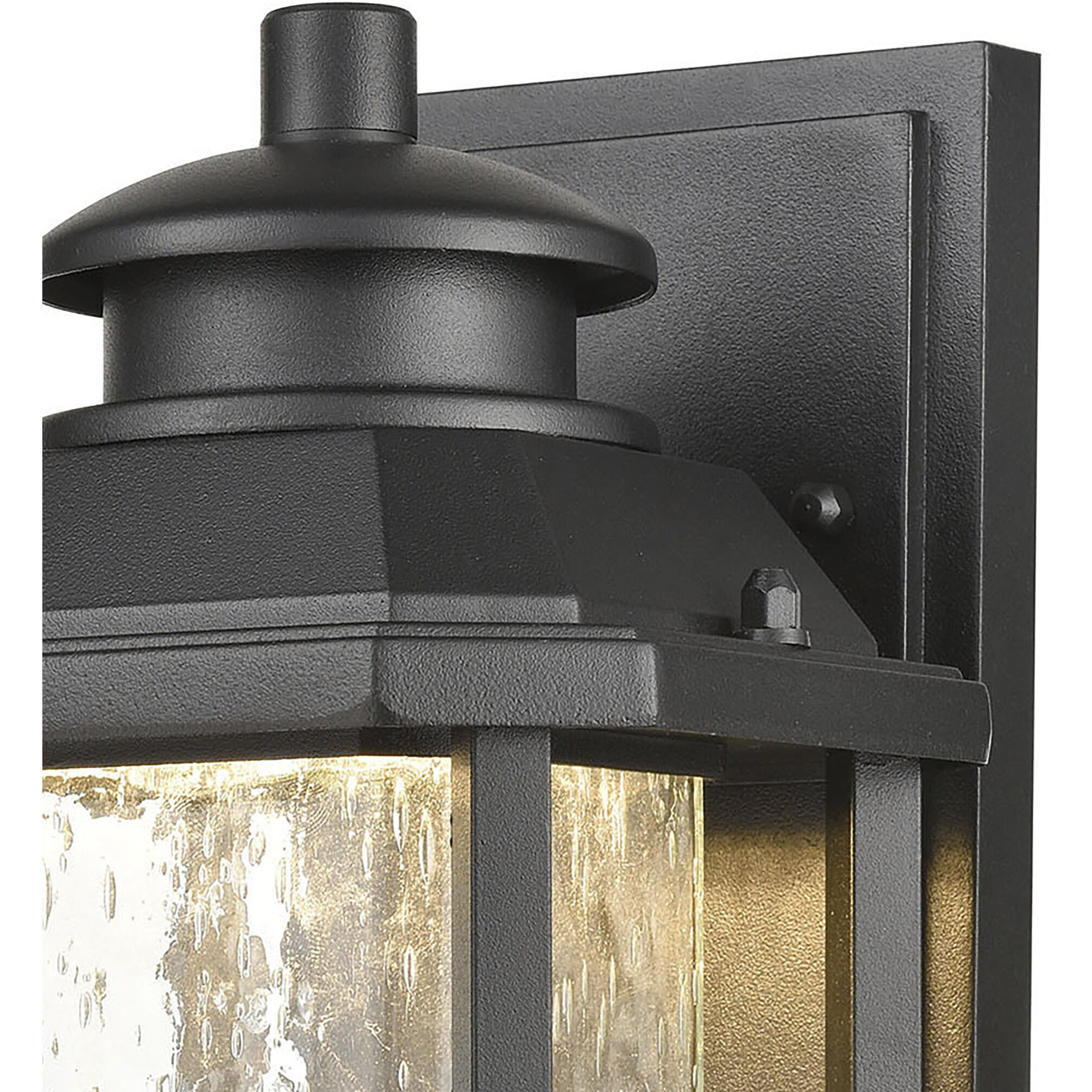 Irvine LED 10 inch Matte Black Outdoor Wall Sconce