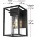 Morse 1 Light 16 inch Black Outdoor Wall Sconce