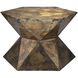 Crown 24 X 21 inch Acid Washed Metal Side Table