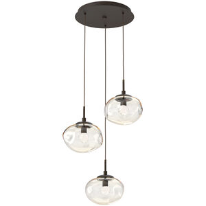 Nova LED LED Flat Bronze Chandelier Ceiling Light, Round Multi-Port