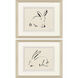Illustrative Bunny Beige and Black and Neutral Framed Art, Propac